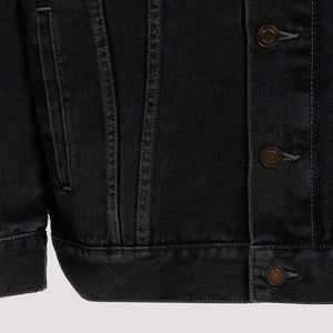 SAINT LAURENT Men's Black Denim Jacket - SS24