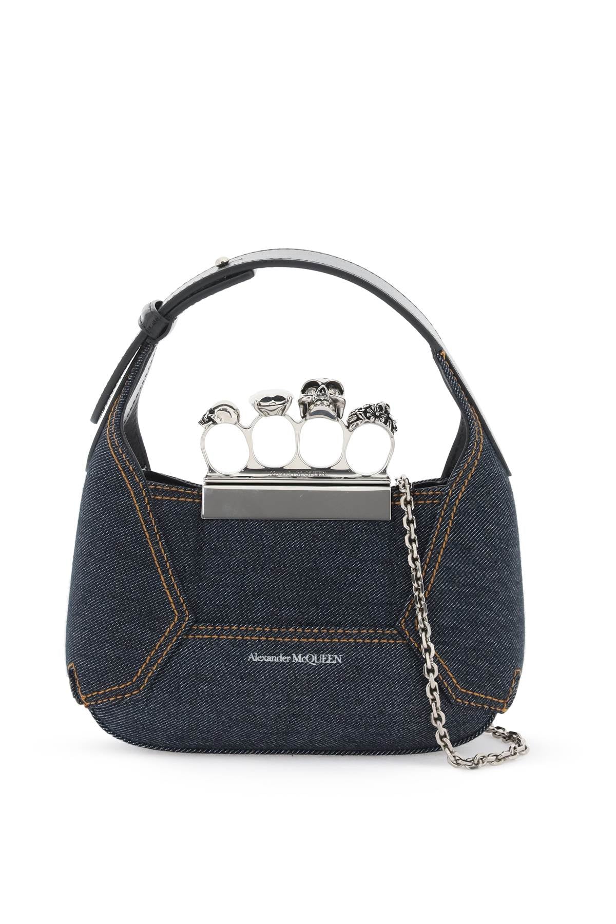 Blue Jewelled Hobo Handbag - FW23 Collection