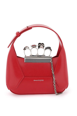 ALEXANDER MCQUEEN Mini Jewel-Encrusted Hobo Handbag