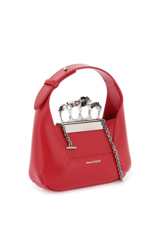 ALEXANDER MCQUEEN Mini Jewel-Encrusted Hobo Handbag