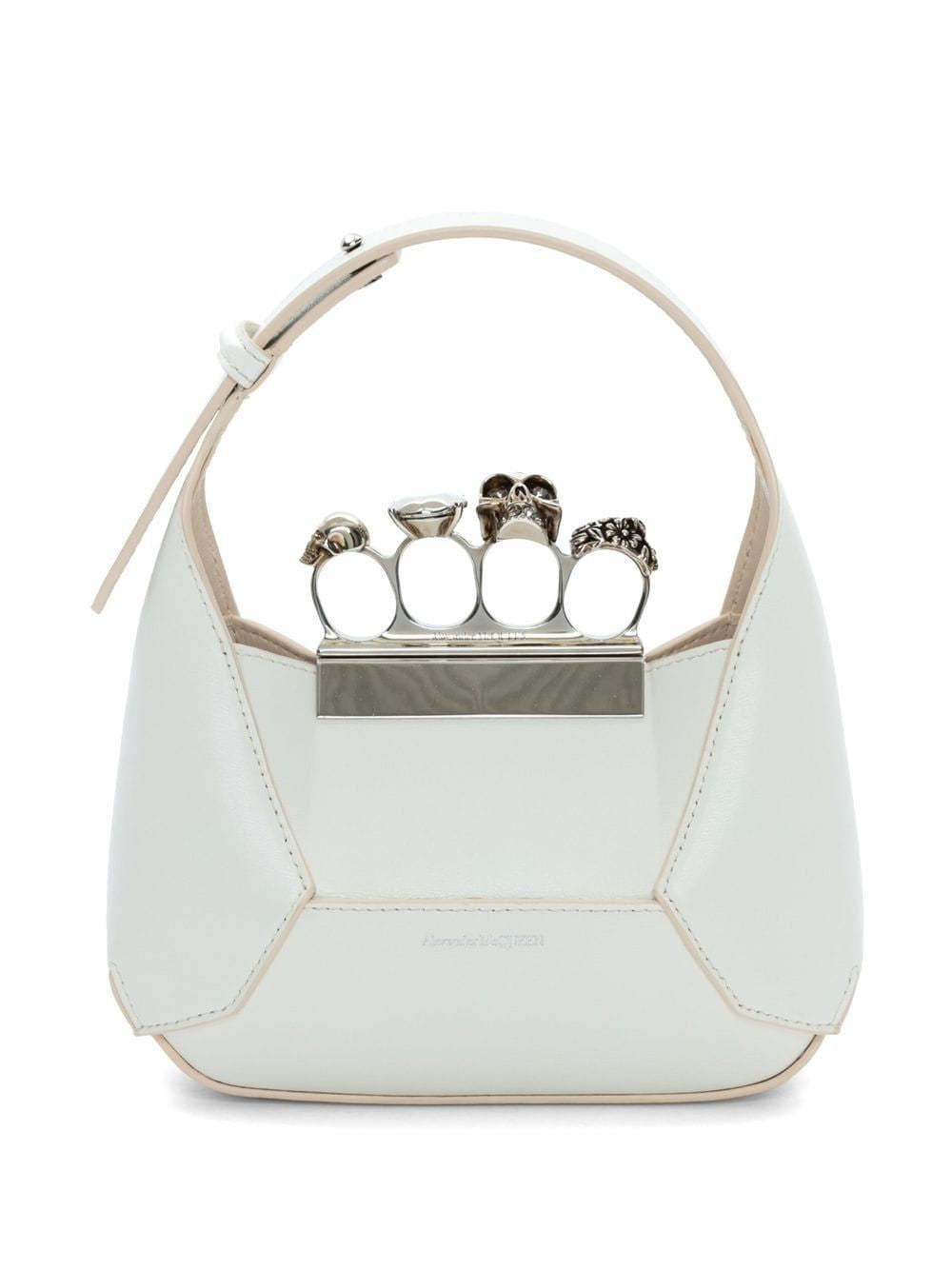 ALEXANDER MCQUEEN Mini Jewel-Encrusted Hobo Handbag