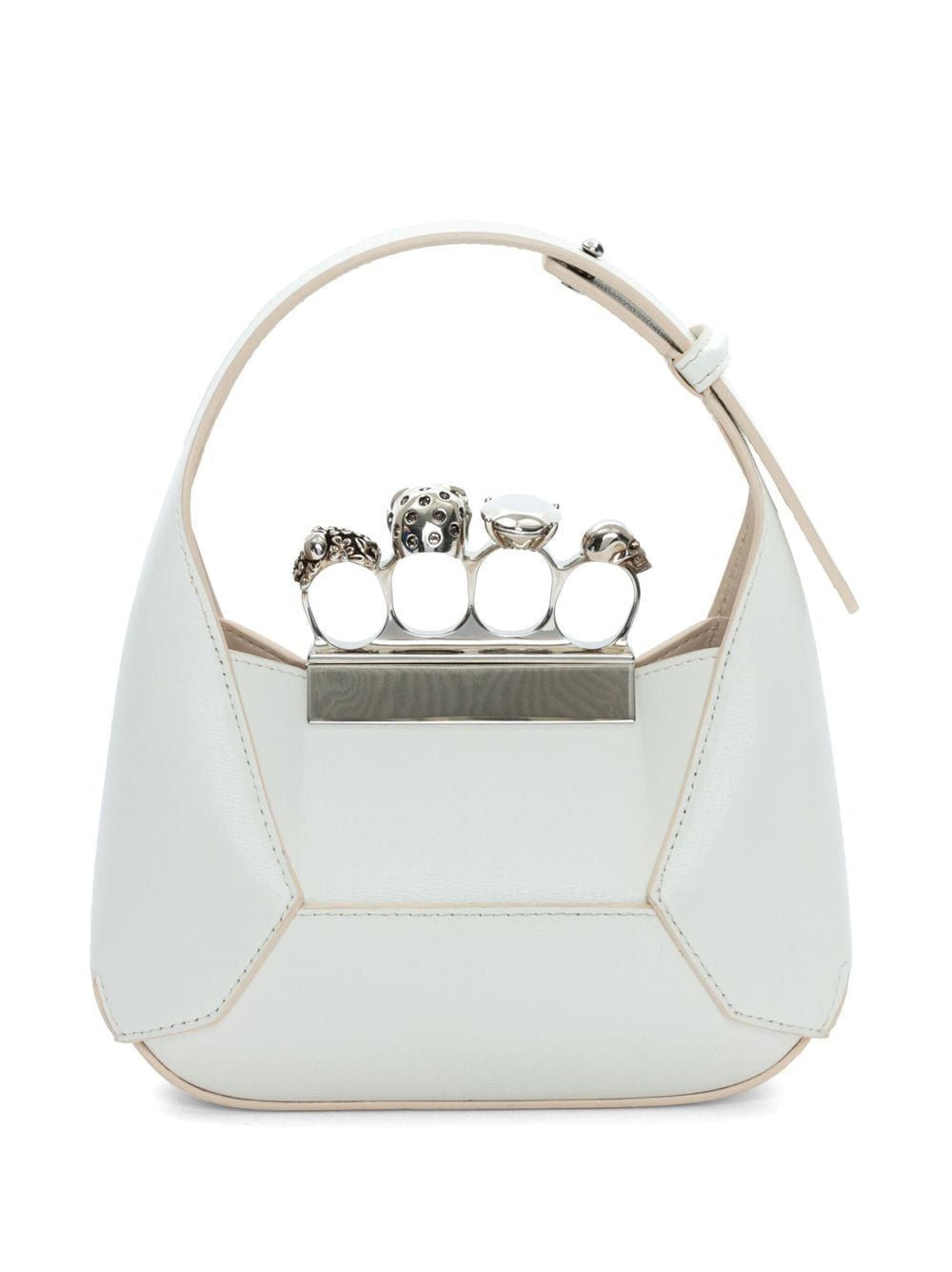 ALEXANDER MCQUEEN Mini Jewel-Encrusted Hobo Handbag