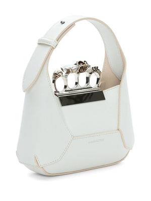 ALEXANDER MCQUEEN Mini Jewel-Encrusted Hobo Handbag