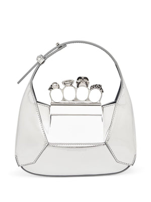 ALEXANDER MCQUEEN Mini Metallic Jewel Hobo Handbag