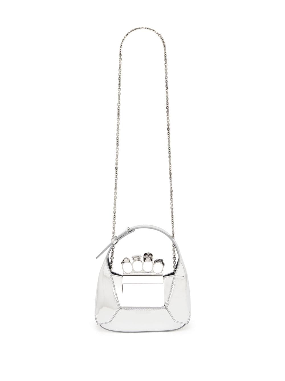 ALEXANDER MCQUEEN Mini Metallic Jewel Hobo Handbag