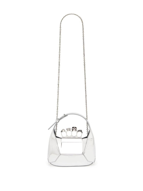 ALEXANDER MCQUEEN Mini Metallic Jewel Hobo Handbag