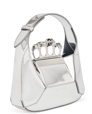 ALEXANDER MCQUEEN Mini Metallic Jewel Hobo Handbag