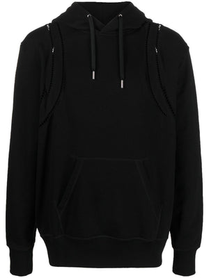 Áo Hoodie Dây Đeo Lưới Thêu Organic Nam - Bộ Sưu Tập SS23