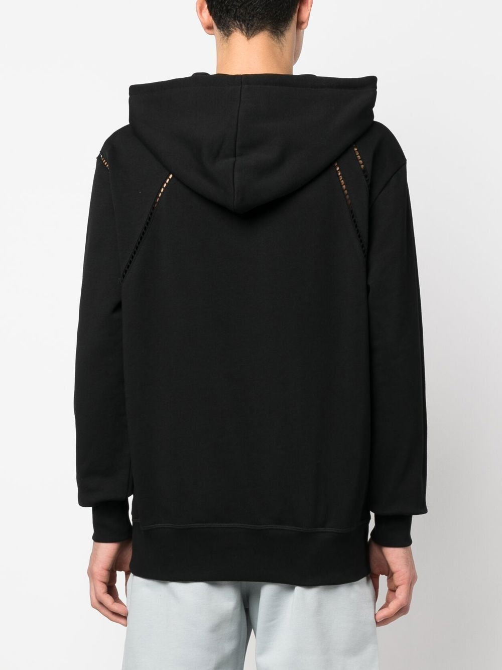 ALEXANDER MCQUEEN Men's Organic Crochet Harness Hoodie - SS23 Collection