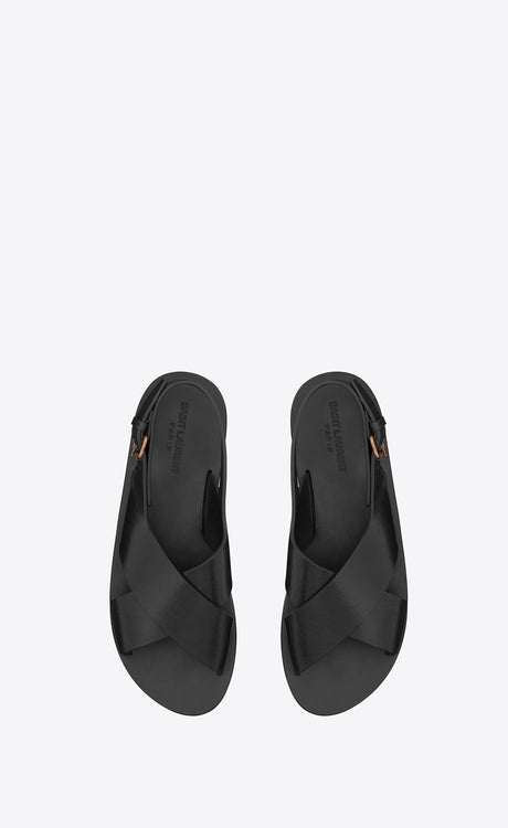 SAINT LAURENT Men's Nero Mojave Sandals