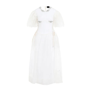 SIMONE ROCHA Petal Sleeved Midi Dress