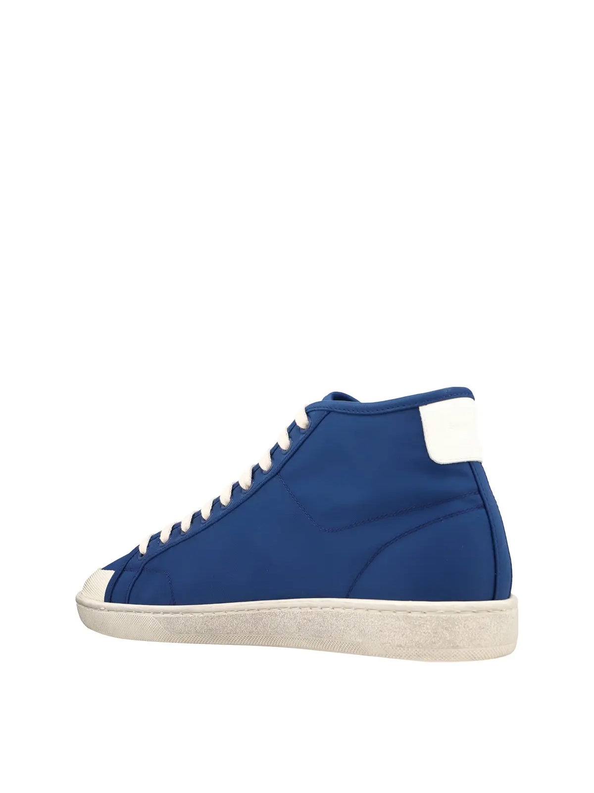 SAINT LAURENT Court Classic Logo Mid-Top Sneakers