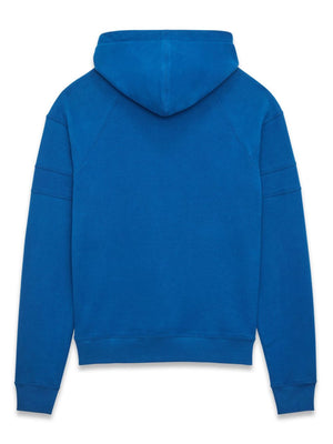 Áo Hoodie Nữ Đính Logo Màu Xanh Cobalt FW23