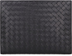 BOTTEGA VENETA Luxury Black Leather Briefcase for Men