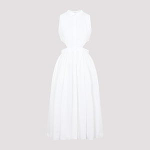 ALEXANDER MCQUEEN Stylish White Day Dress for Women - Perfect Addition to Your SS23 Wardrobe