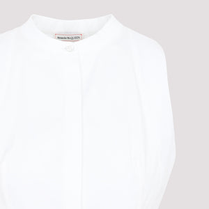 ALEXANDER MCQUEEN Stylish White Day Dress for Women - Perfect Addition to Your SS23 Wardrobe