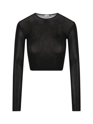 SAINT LAURENT Black Wool Pullover for Women - SS23 Collection