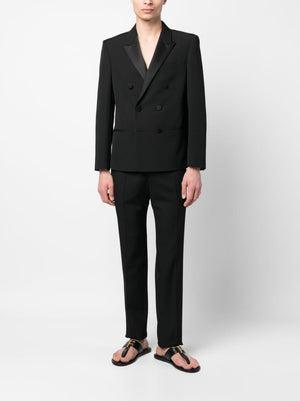 Men's Black Tailored Pants for FW23