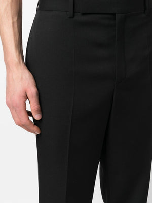 Men's Black Tailored Pants for FW23