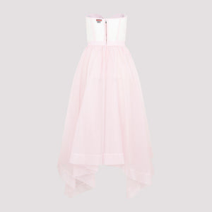 ALEXANDER MCQUEEN Alexandrine Day Dress in Pink & Purple for Women - SS23 Collection