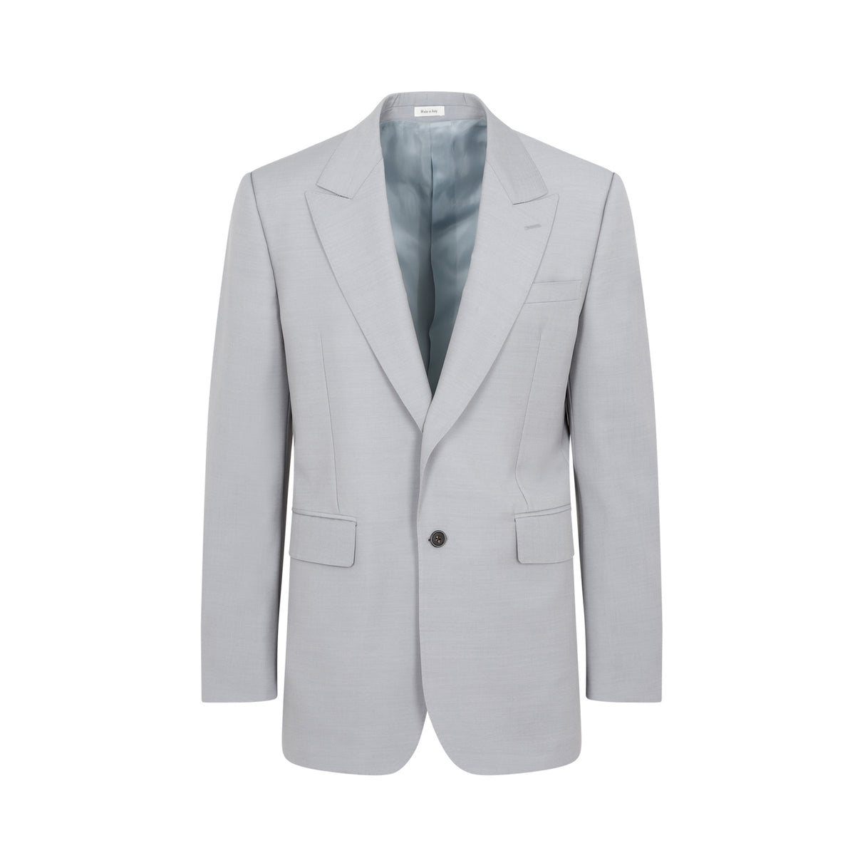 ALEXANDER MCQUEEN Grey Wool Blend Jacket for Men | SS23 Collection