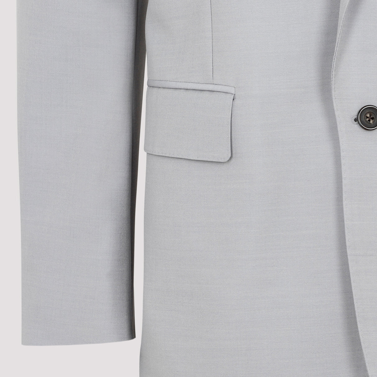 ALEXANDER MCQUEEN Grey Wool Blend Jacket for Men | SS23 Collection