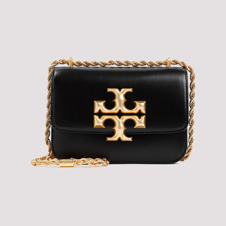 TORY BURCH Eleanor Mini Leather Shoulder Bag in Panna - Smooth Calfskin, Gold-Tone Hardware
