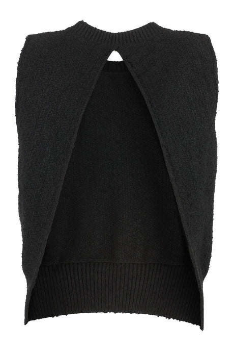 BOTTEGA VENETA Black Knit Top for Women - SS23 Collection