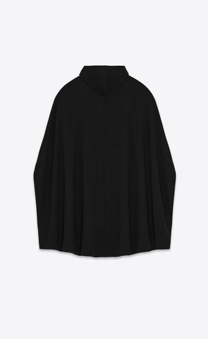 Men's Fleece Hoodie Cape - FW23 Noir