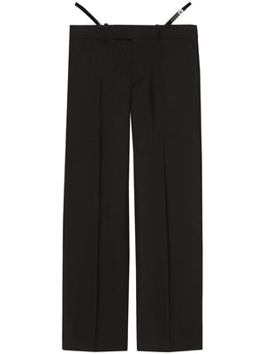 GUCCI Sleek 24SS Black Women's Straight Pants