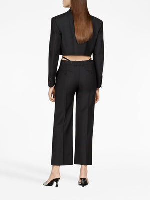 GUCCI Sleek 24SS Black Women's Straight Pants