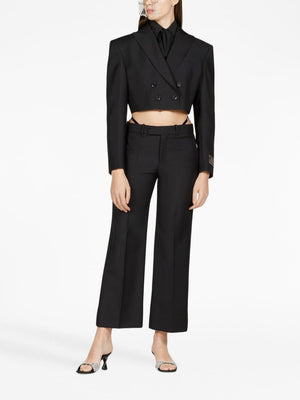 GUCCI Sleek 24SS Black Women's Straight Pants