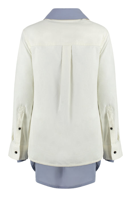 BOTTEGA VENETA Luxurious White Silk Shirt for Women - SS23 Collection