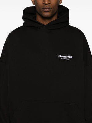 BALENCIAGA Oversized Slouchy Hoodie in Black