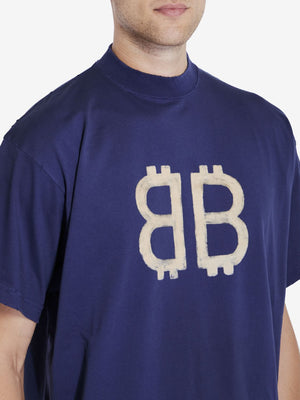 BALENCIAGA Vintage Crypto Graphic Oversized T-Shirt