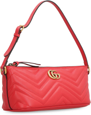 GUCCI Quilted Leather Shoulder Bag with Gold-Tone Logo for Women