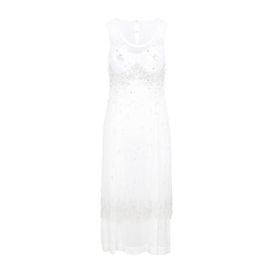 BOTTEGA VENETA White Crystal Dress for Women - SS23 Collection