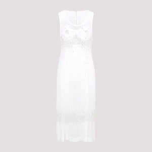 White Crystal Dress for Women - SS23 Collection