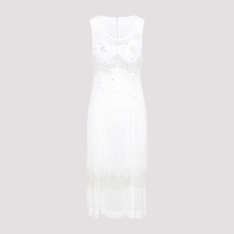 White Crystal Dress for Women - SS23 Collection