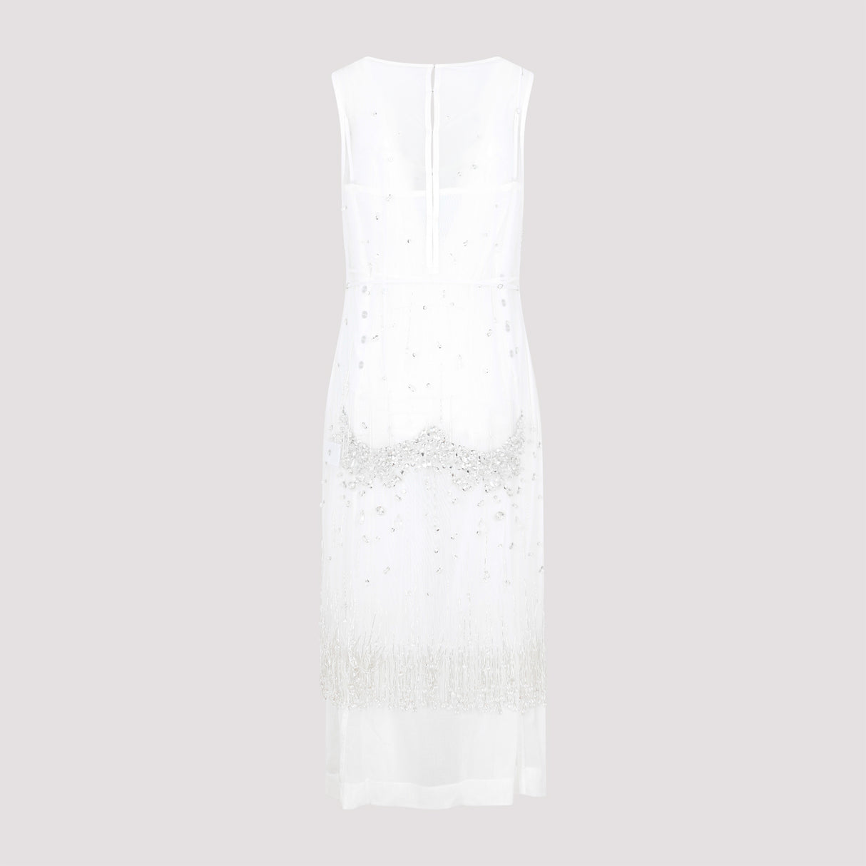 White Crystal Dress for Women - SS23 Collection