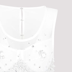 White Crystal Dress for Women - SS23 Collection