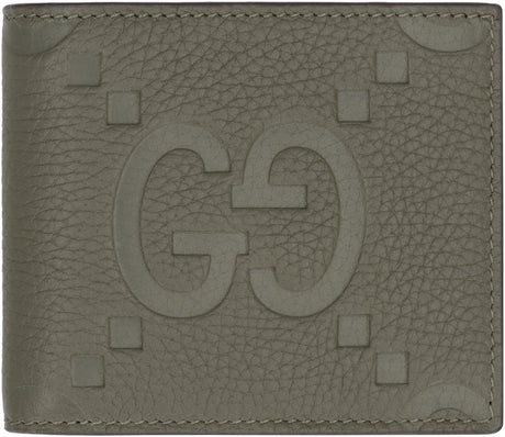 محفظة جلدية كبيرة بطبعة GG للرجال لمجموعة FW23