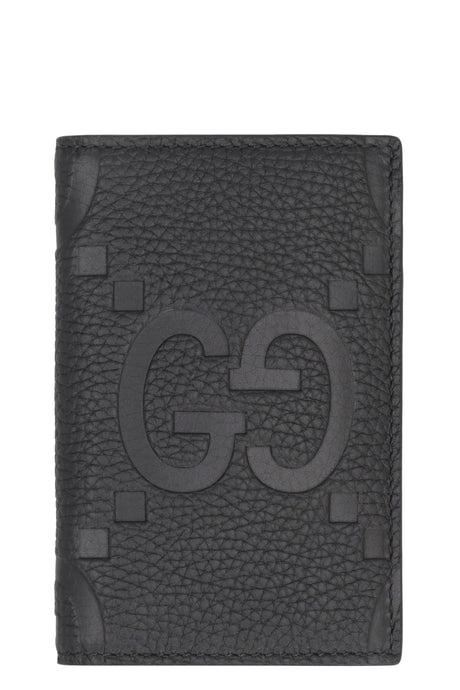 محفظة جلدية سوداء كبيرة للرجال - مجموعة FW23