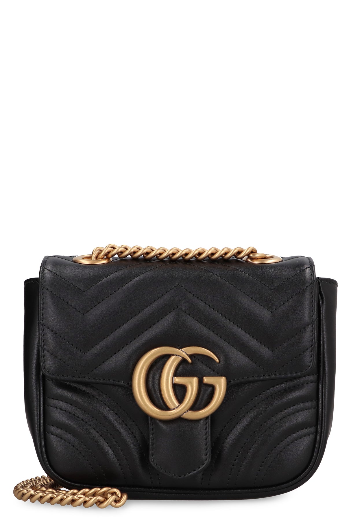 GUCCI Mini GG Marmont Shoulder Handbag - Classic Elegance