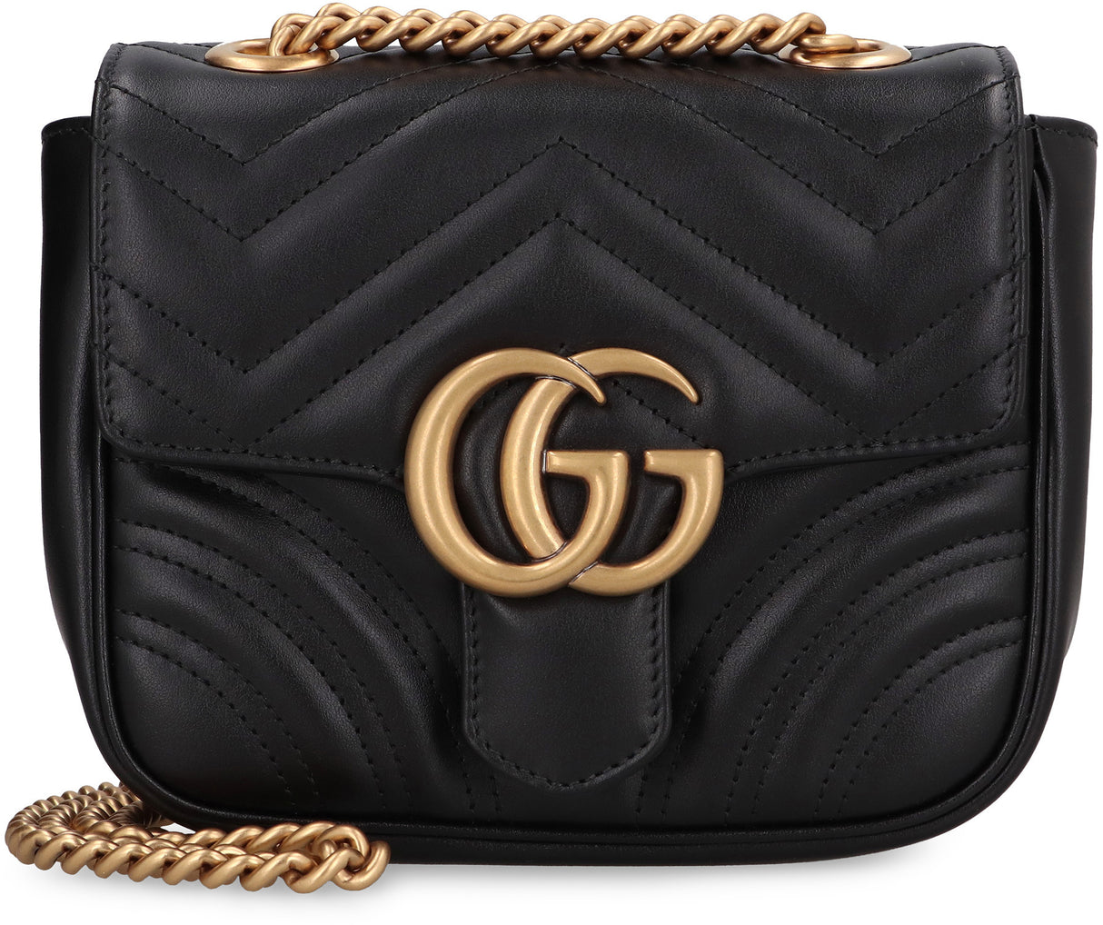 GUCCI Mini GG Marmont Shoulder Handbag - Classic Elegance