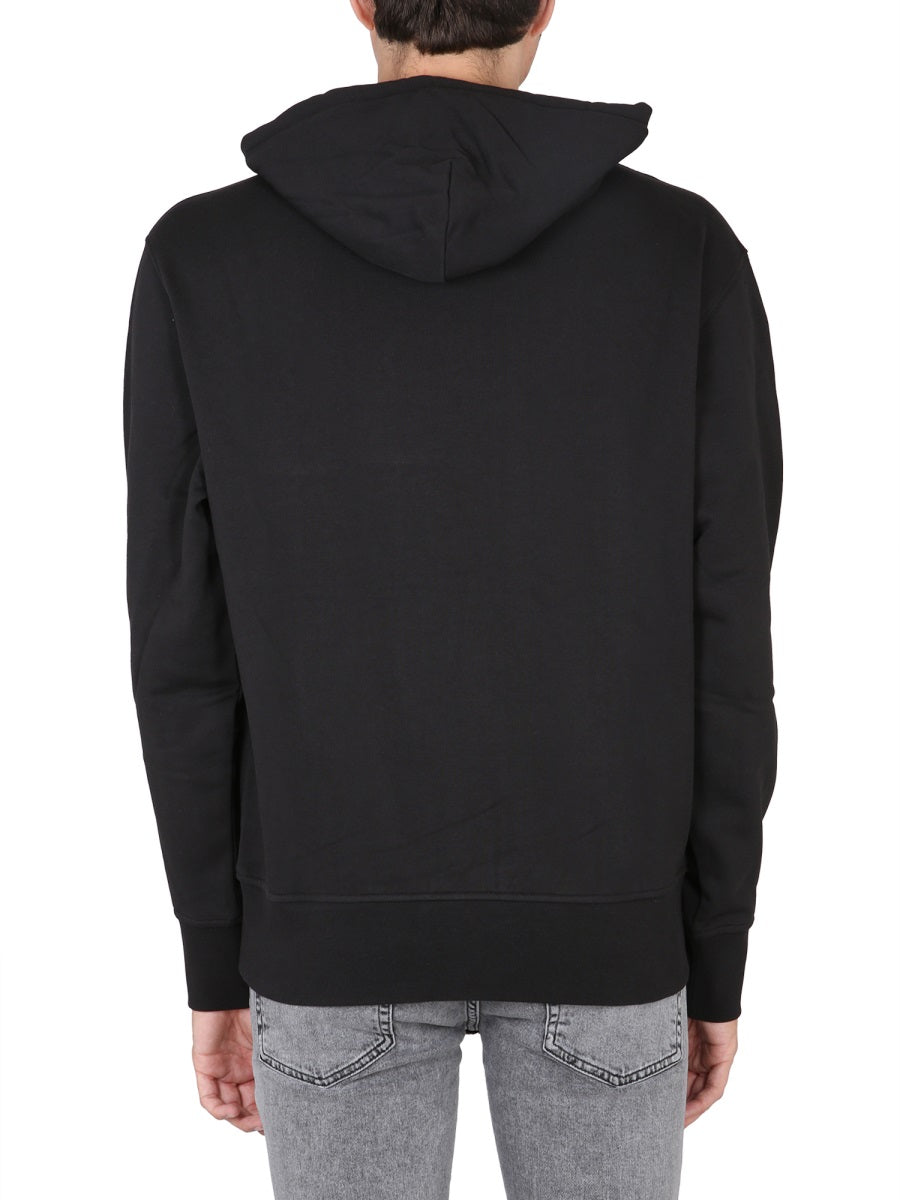 VERSACE JEANS COUTURE Logo Hoodie for Men - Drawstring Style