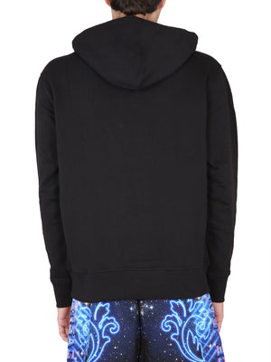 VERSACE JEANS COUTURE Sleek Space Warranty Hoodie for Men