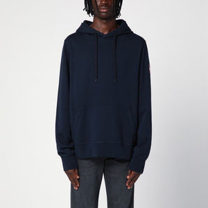 Áo Hoodie Cổ Điển Màu Xanh Navy Cho Nam