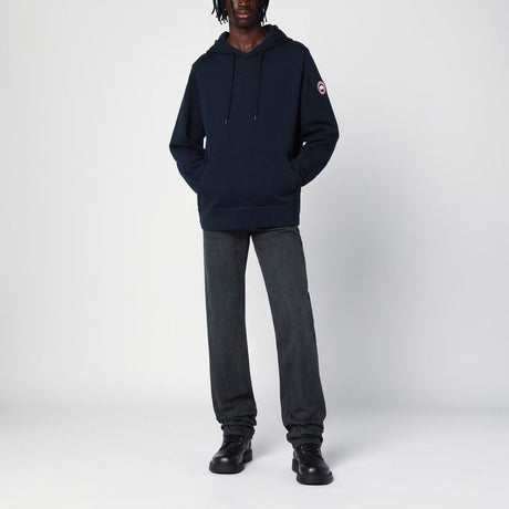 CANADA GOOSE Men's Classic Navy Blue Cotton Hoodie