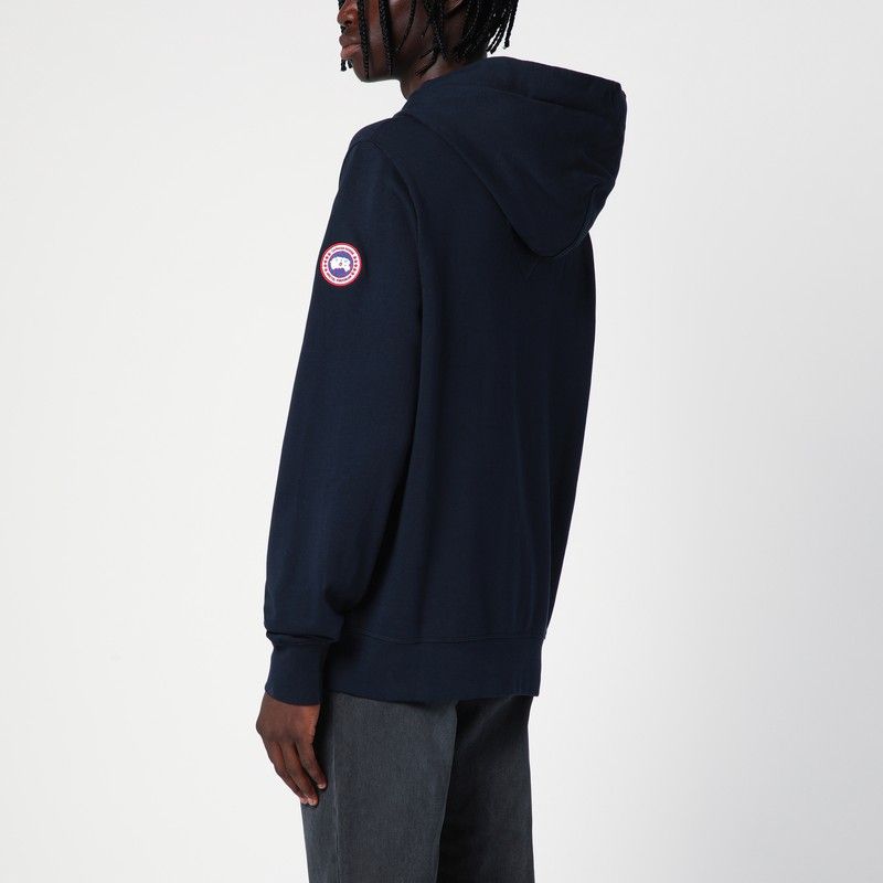 CANADA GOOSE Men's Classic Navy Blue Cotton Hoodie